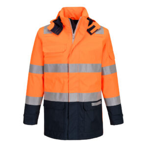 Bizflame Regen+ Hi-Vis Vlamboog Jack - PORTWEST - FR605