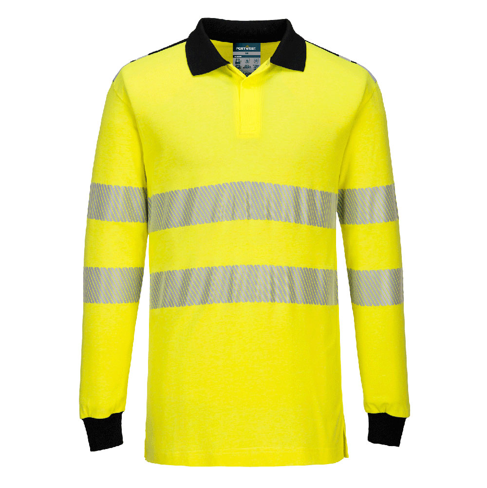 PW3 M/F Knit H/V FR LS Polo - PORTWEST - FR702