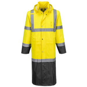 Hi-Vis Contrast Raincoat 122cm - PORTWEST - H446