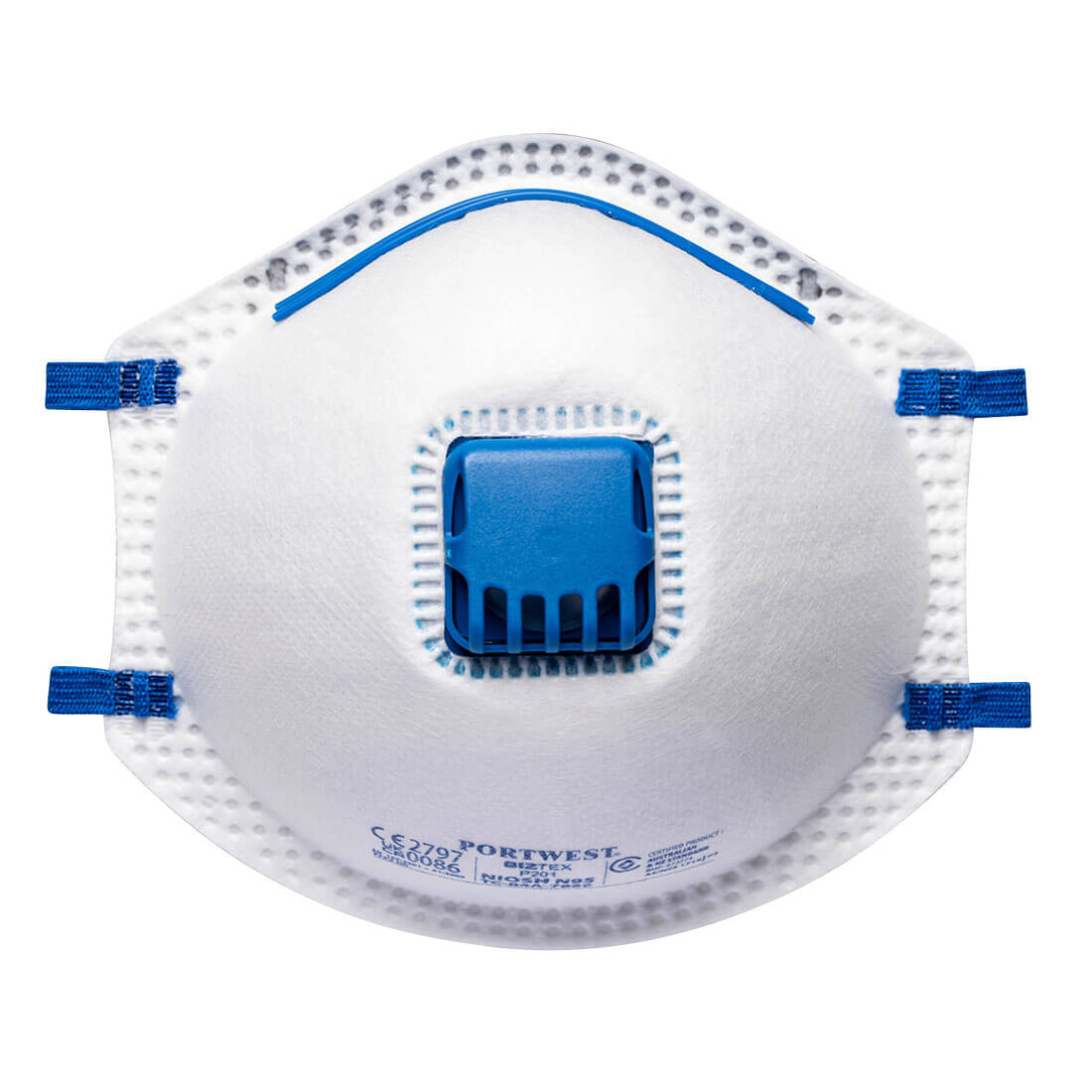 FFP2 Valved Respirator (Pk10) - PORTWEST - P201