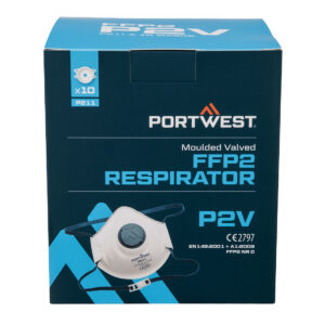 Moulded FFP2 Valved Respirator (Pk10) - PORTWEST - P211