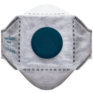 EAGLE FFP2 Valved Carbon Fold Flat Respirator (Pk10) - PORTWEST - P292