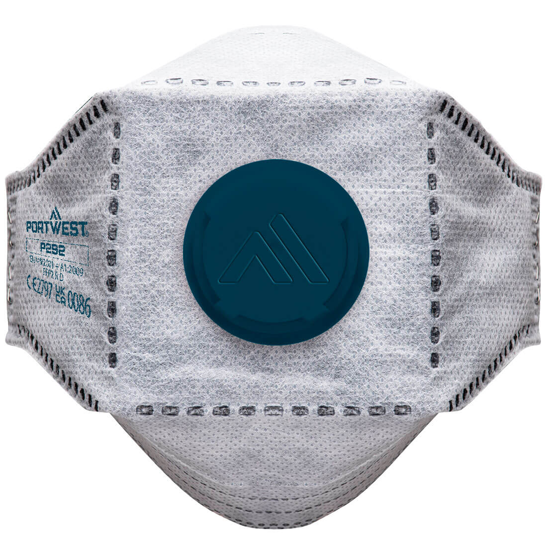 EAGLE FFP2 Valved Carbon Fold Flat Respirator (Pk10) - PORTWEST - P292
