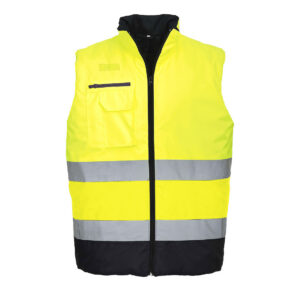 Hi-Vis Contrast Bodywarmer - PORTWEST - S267