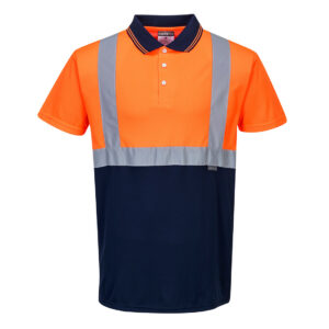 Hi-Vis Contrast Polo Shirtkorte mouwen- PORTWEST - S479