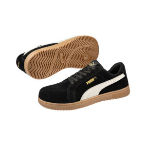 iconic gum lage veiligheidsschoen s1pl puma safety pu 26314 zwart, 36