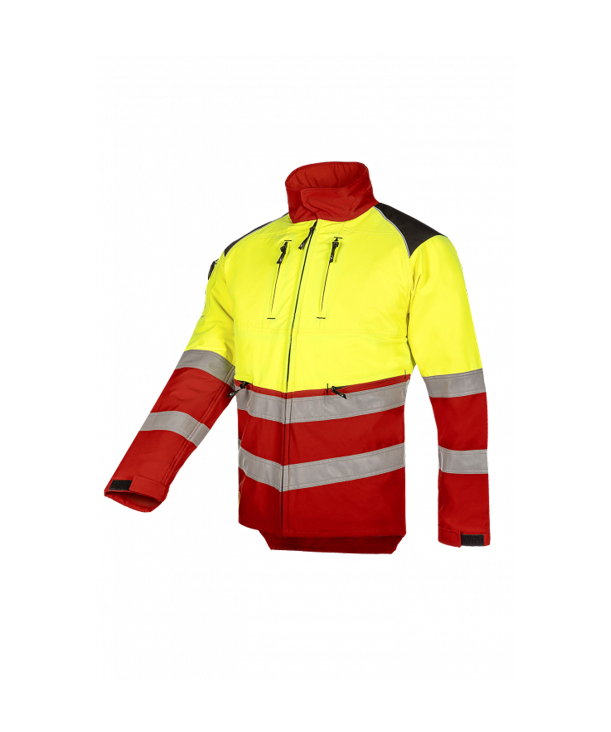 1SIB Forest Pro-tect HV kettingzaagwerkjas, EN 11393 klasse 1 design B + buikprotectie, EN ISO 20471 klasse - SIP - 25433