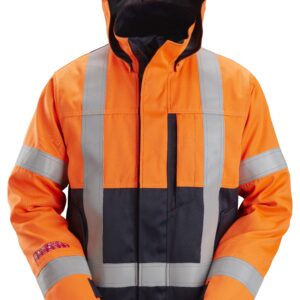 protecwork, isolerend jack met capuchon, high vis klasse 3 snickers workwear 1164 high vis oranje, m