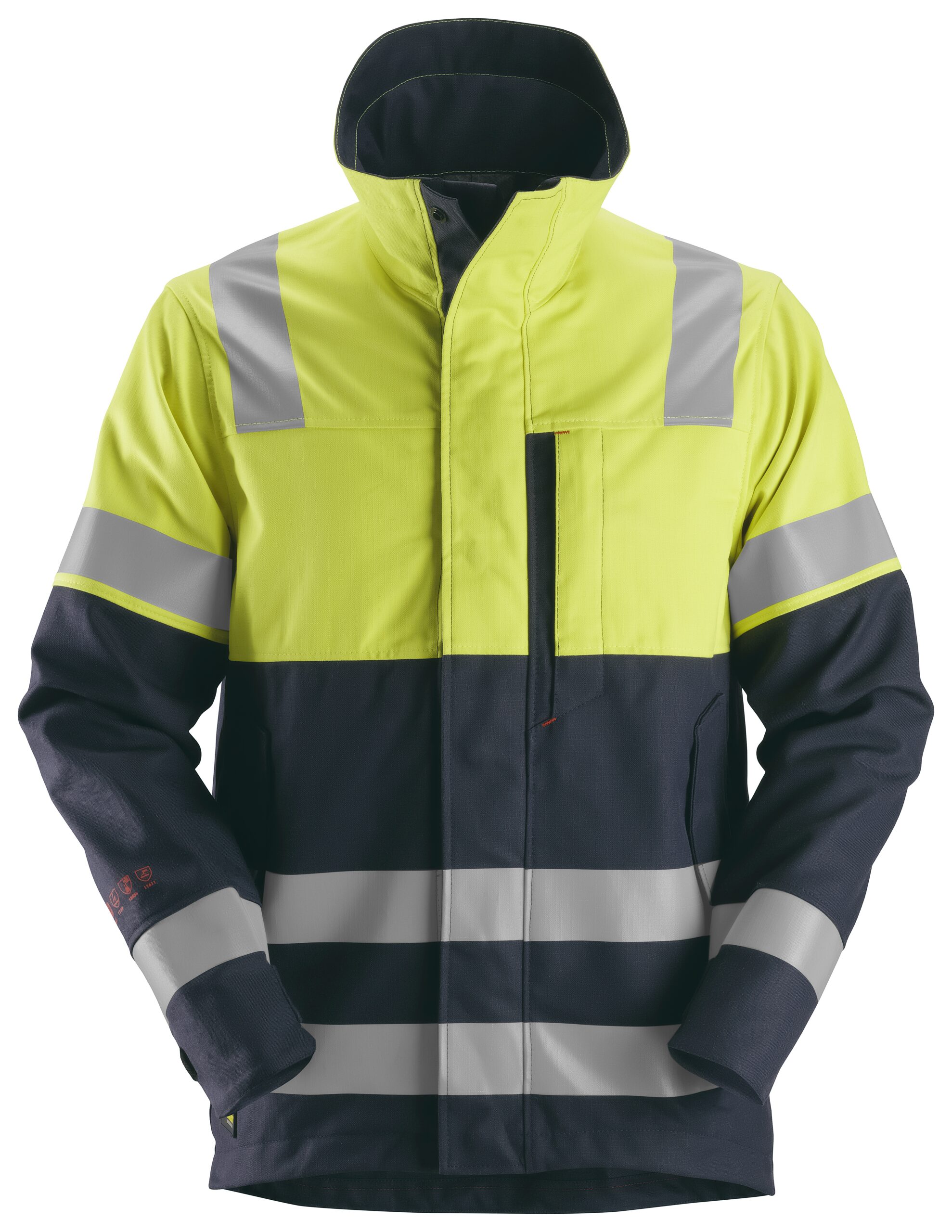 protecwork, jack, high vis klasse 1 snickers workwear 1560 navy, xs regular