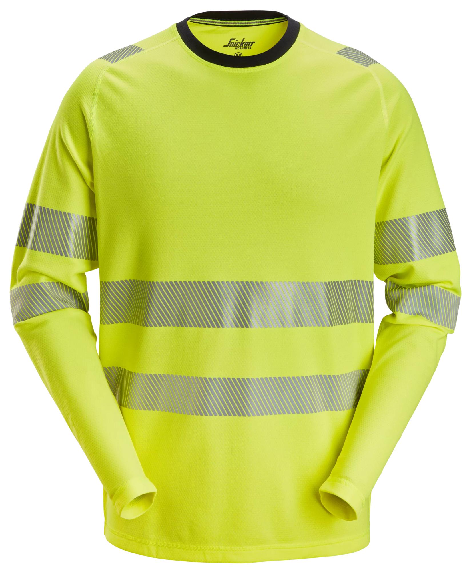 High-Vis Klasse 2/3 T-shirt met Lange Mouwen - SNICKERS WORKWEAR - 2431