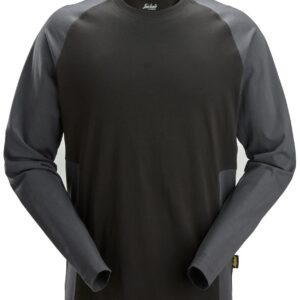 Tweekleurig T-shirt met Lange Mouwen - SNICKERS WORKWEAR - 2450