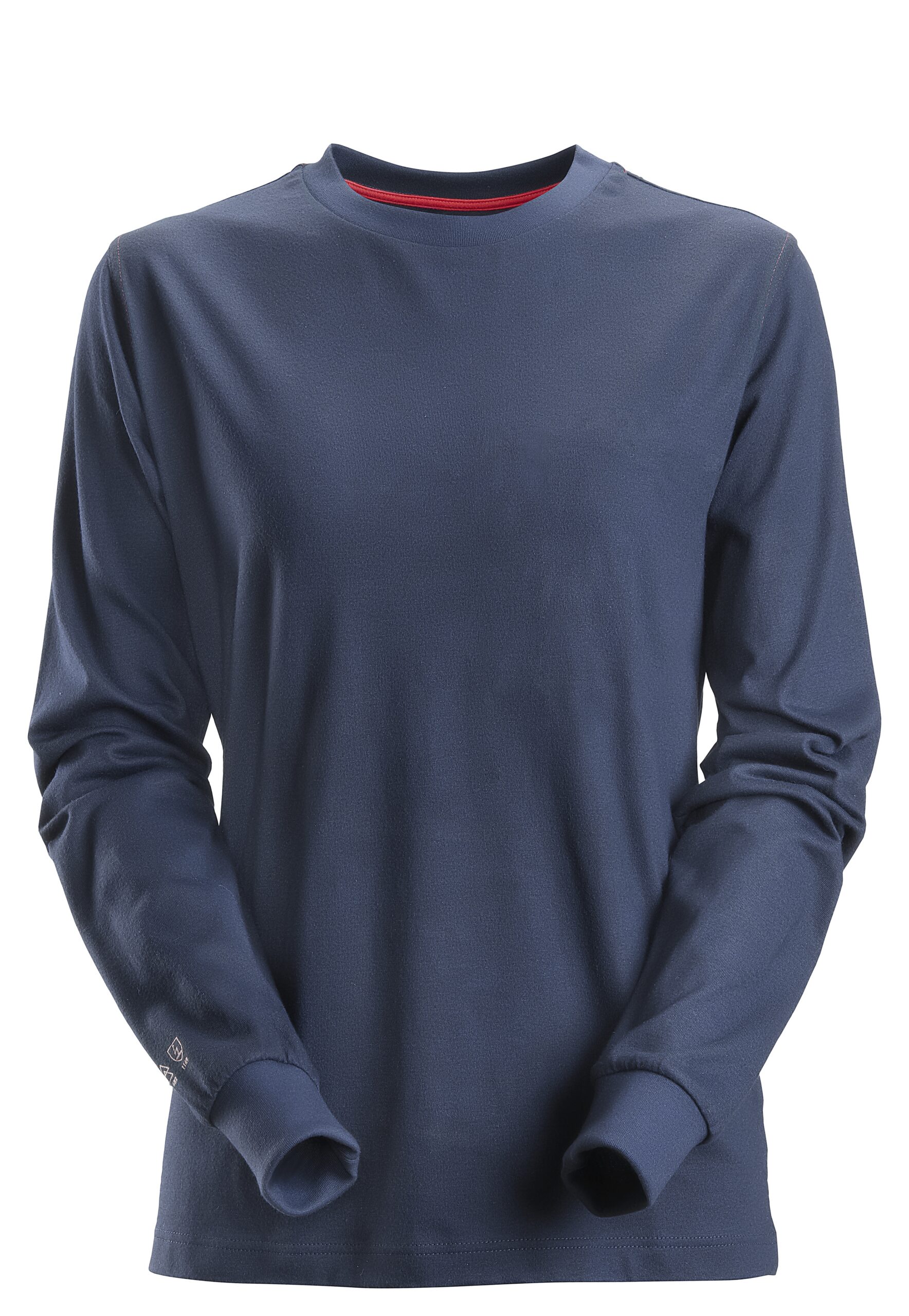 protecwork, dames t shirt met lange mouw snickers workwear 2467 navy, xs