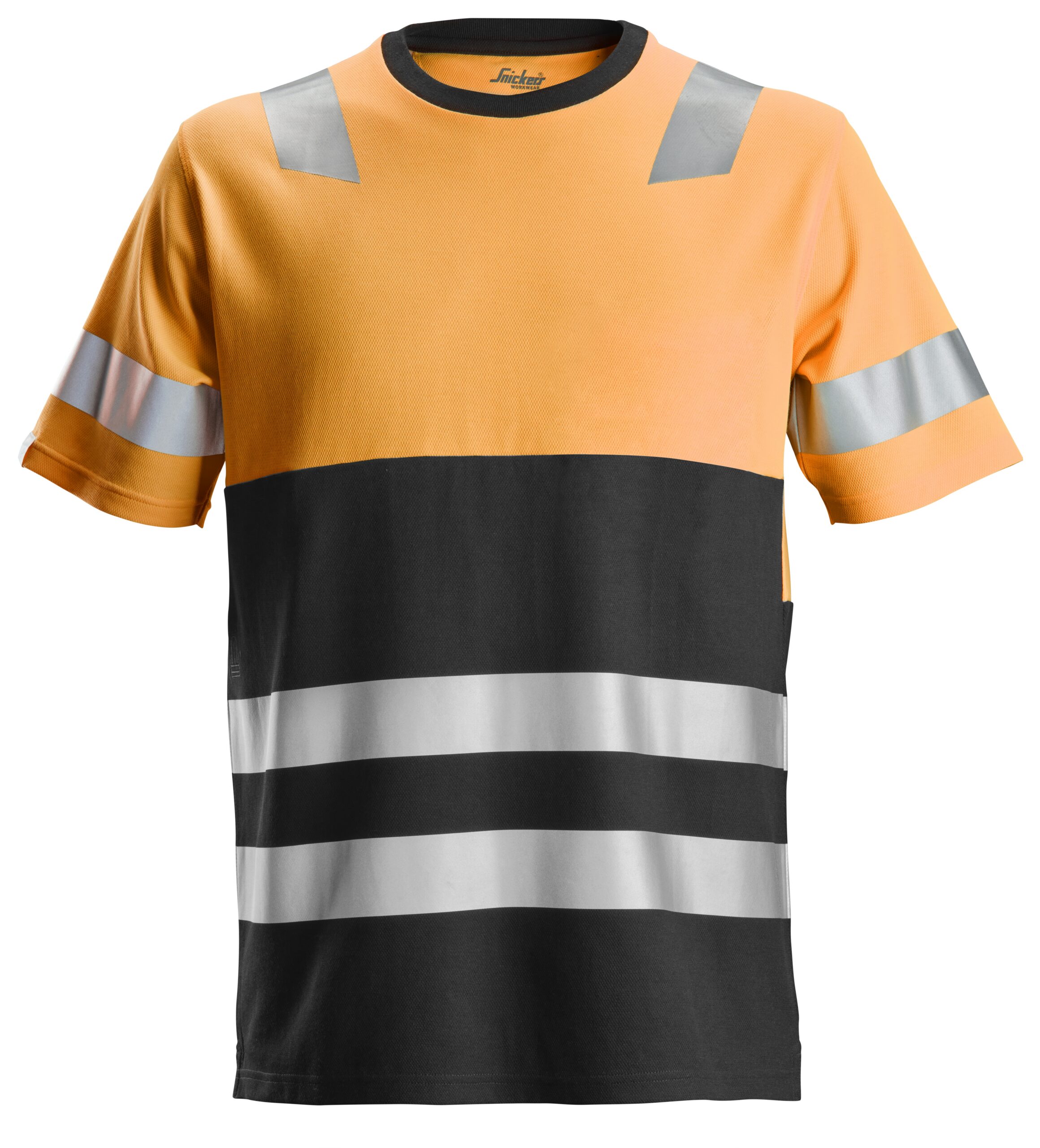 allroundwork, high vis t shirt klasse 1 snickers workwear 2534 high vis oranje, xs