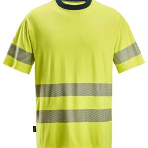protecwork, t shirt met korte mouwen, high vis klasse 3 snickers workwear 2562 high vis geel, xxl