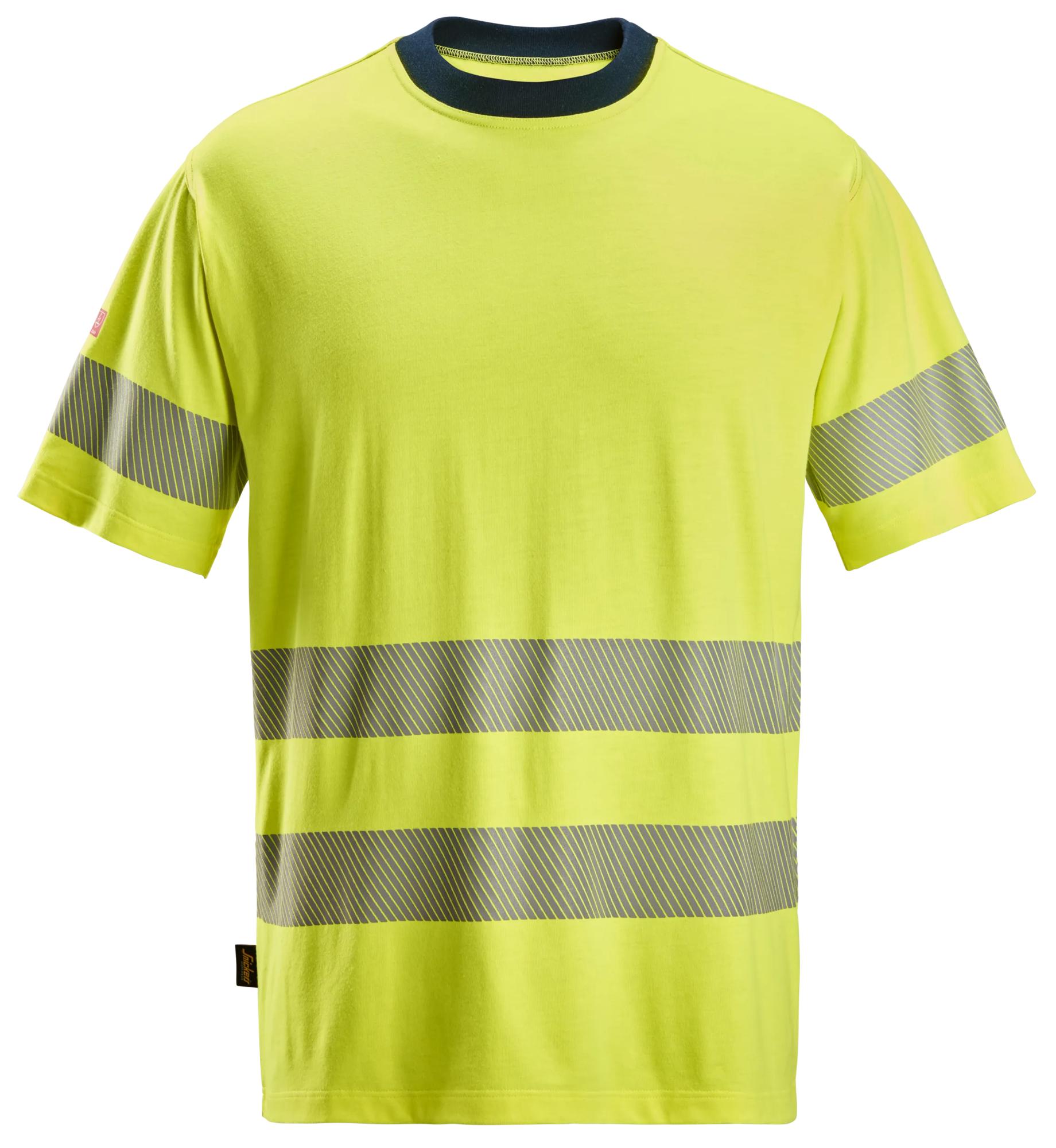 protecwork, t shirt met korte mouwen, high vis klasse 3 snickers workwear 2562 high vis geel, xxl
