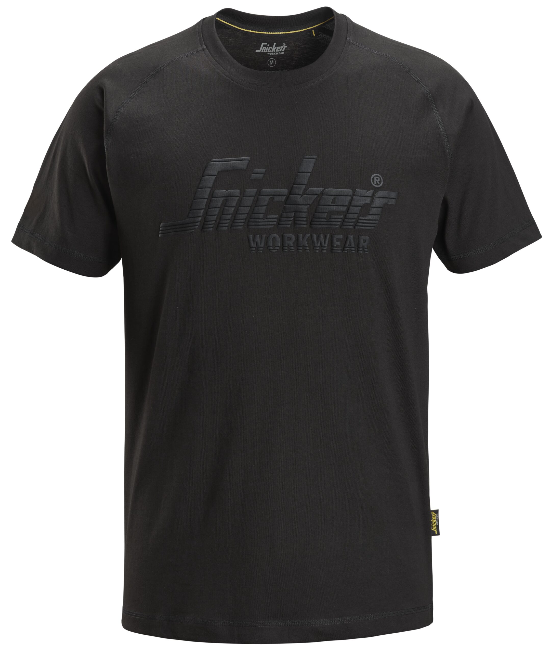 logo t shirt snickers workwear 2590 zwart, xs