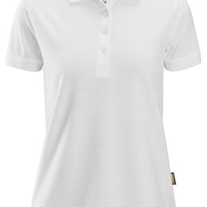 dames polo shirt snickers workwear 2702 wit, l