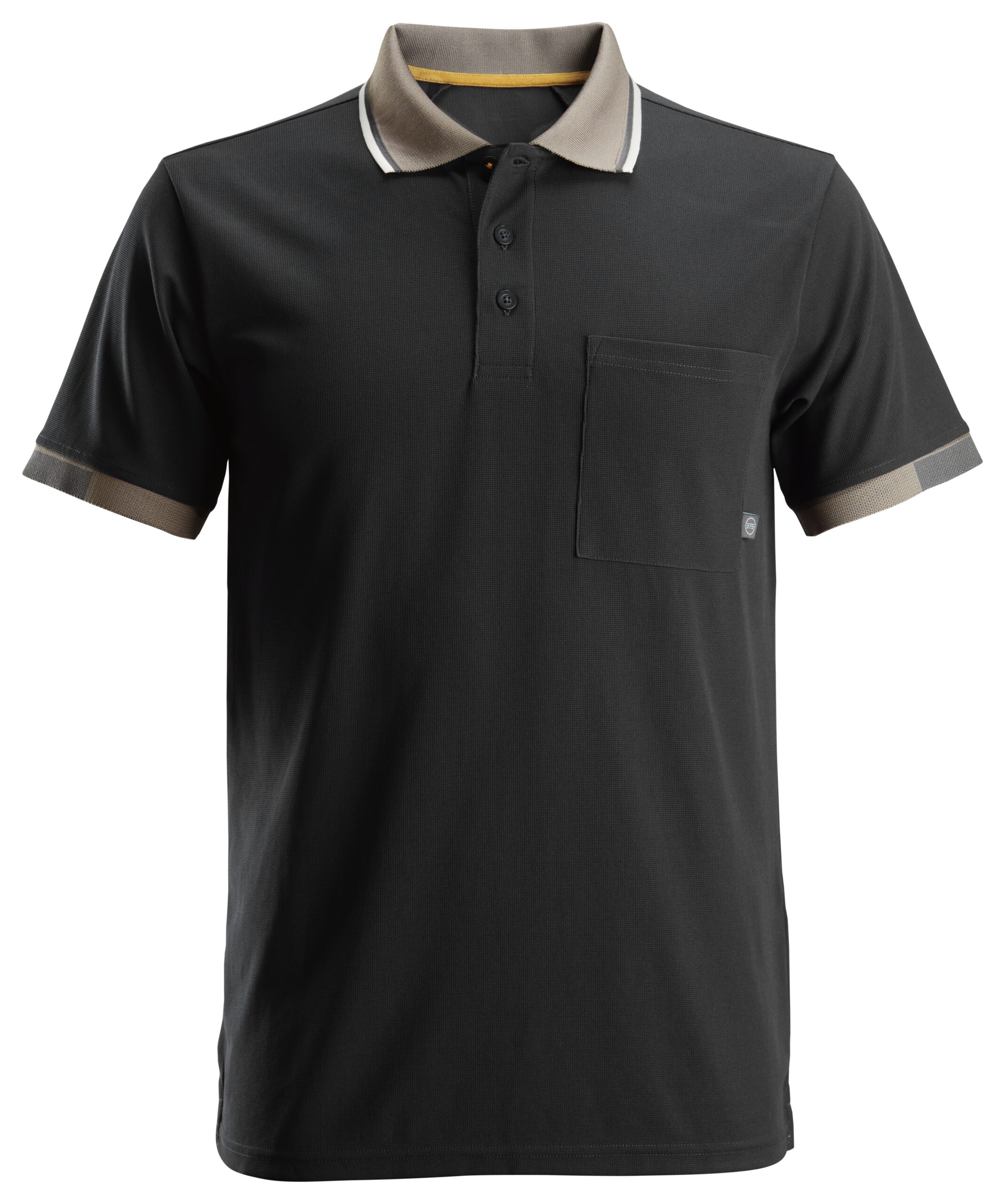 allroundwork, 37.5® polo shirt met korte mouwen snickers workwear 2724 zwart, xs