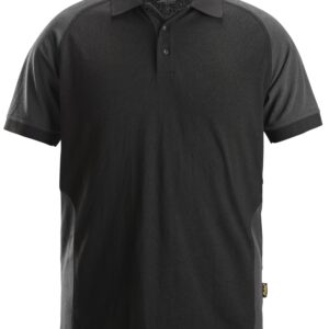 tweekleurig polo shirt snickers workwear 2750 zwart, 3xl