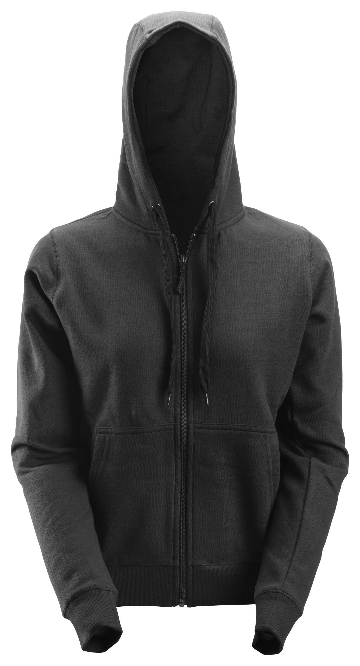 dames zip hoodie snickers workwear 2806 zwart, xs