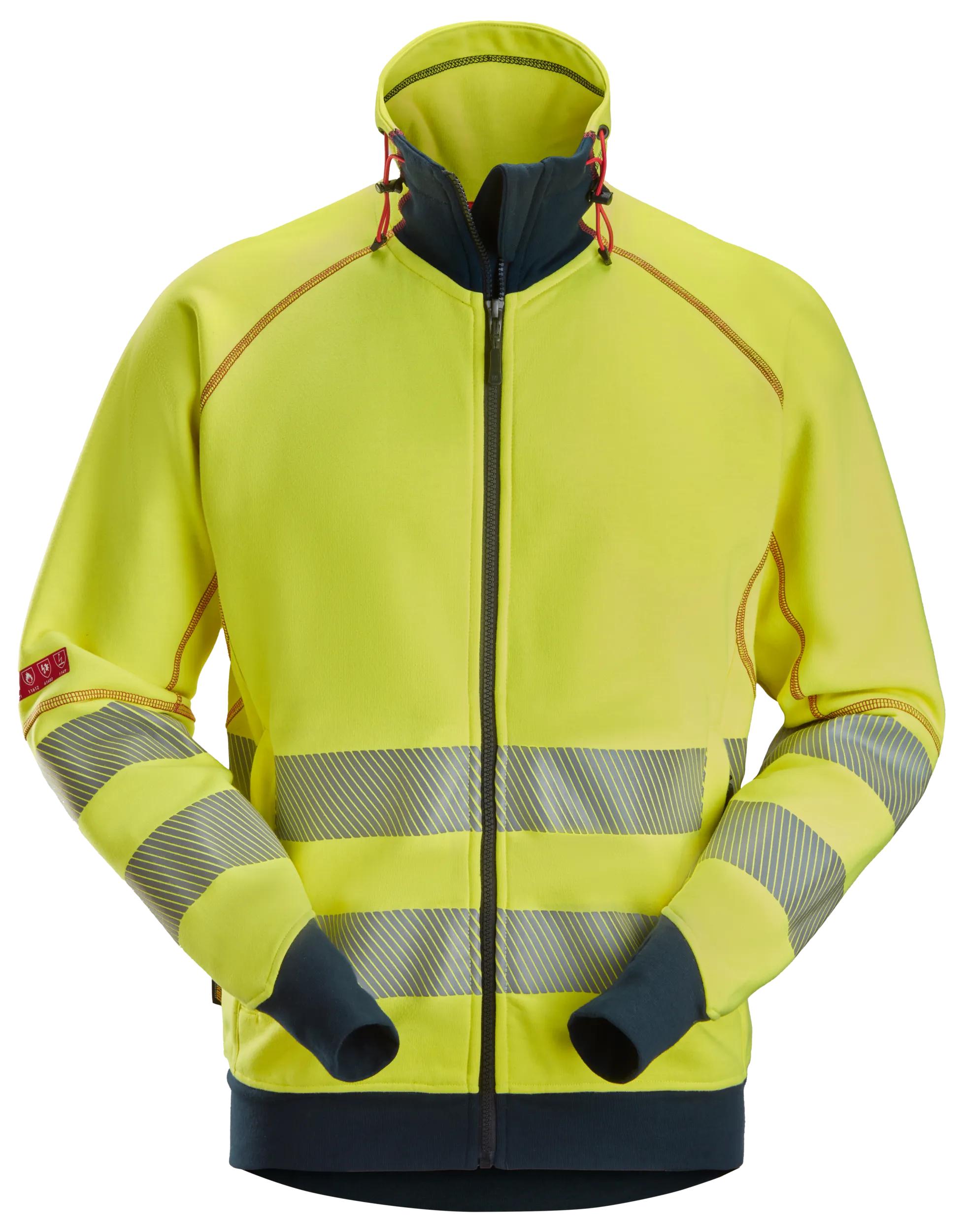 ProtecWork, High-Vis Klasse 3/2, Vlamboog Sweatshirt met Rits - SNICKERS WORKWEAR - 2868