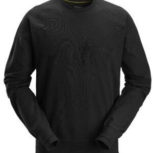 logo sweatshirt snickers workwear 2892 zwart, xs