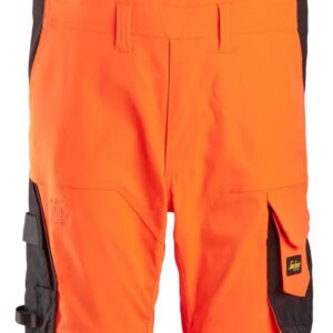 High-Vis, Klasse 2, Bretelwerkbroek - SNICKERS WORKWEAR - 6043