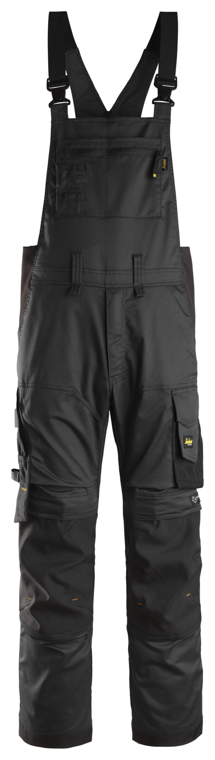 allroundwork, stretch bib & brace werkbroek snickers workwear 6051 zwart, 44