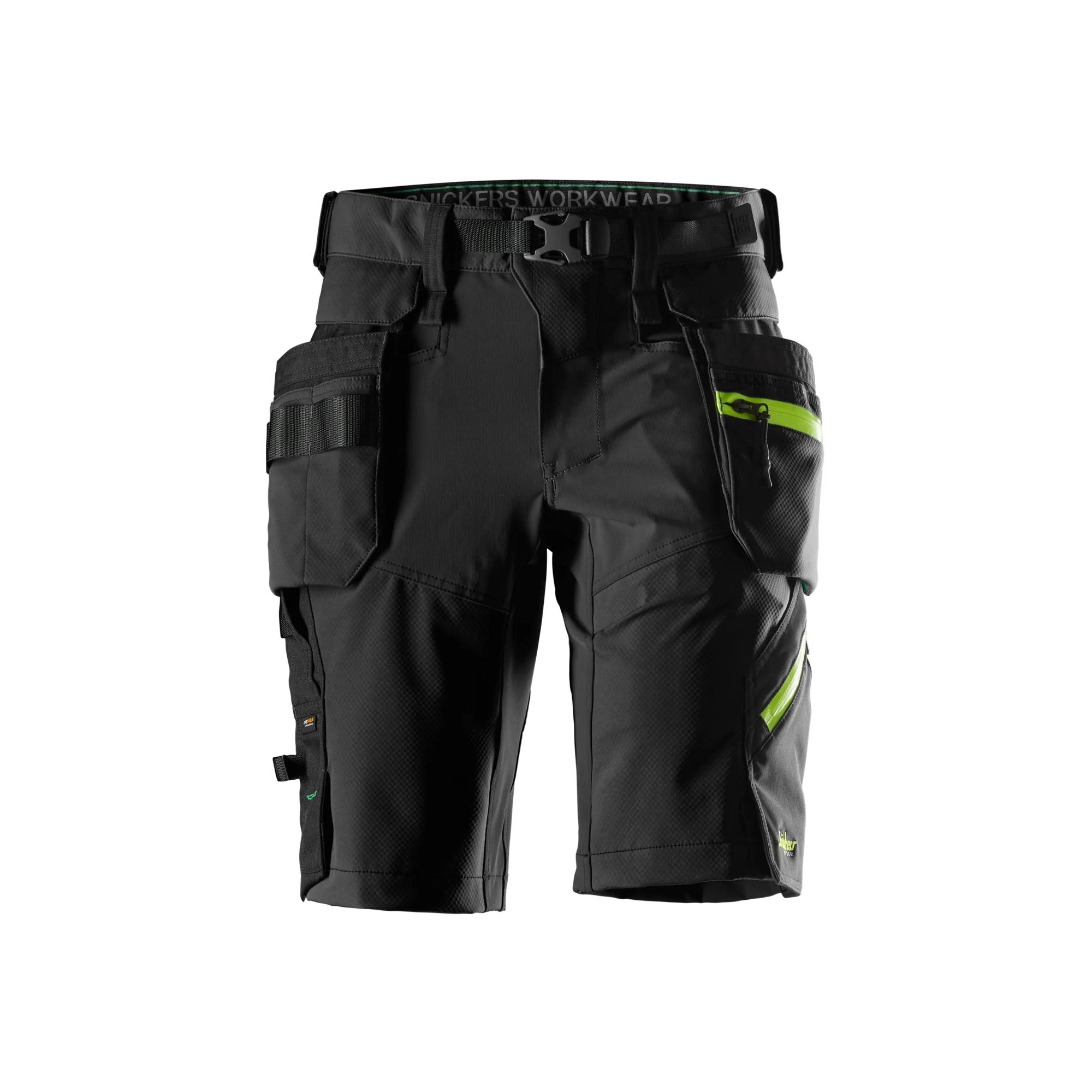 FlexiWork, softshell Stretch Korte werkbroek met Holsterzakken - SNICKERS WORKWEAR - 6140