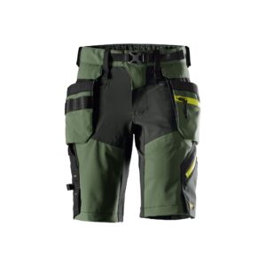 FlexiWork, softshell Stretch Korte werkbroek met Holsterzakken - SNICKERS WORKWEAR - 6140