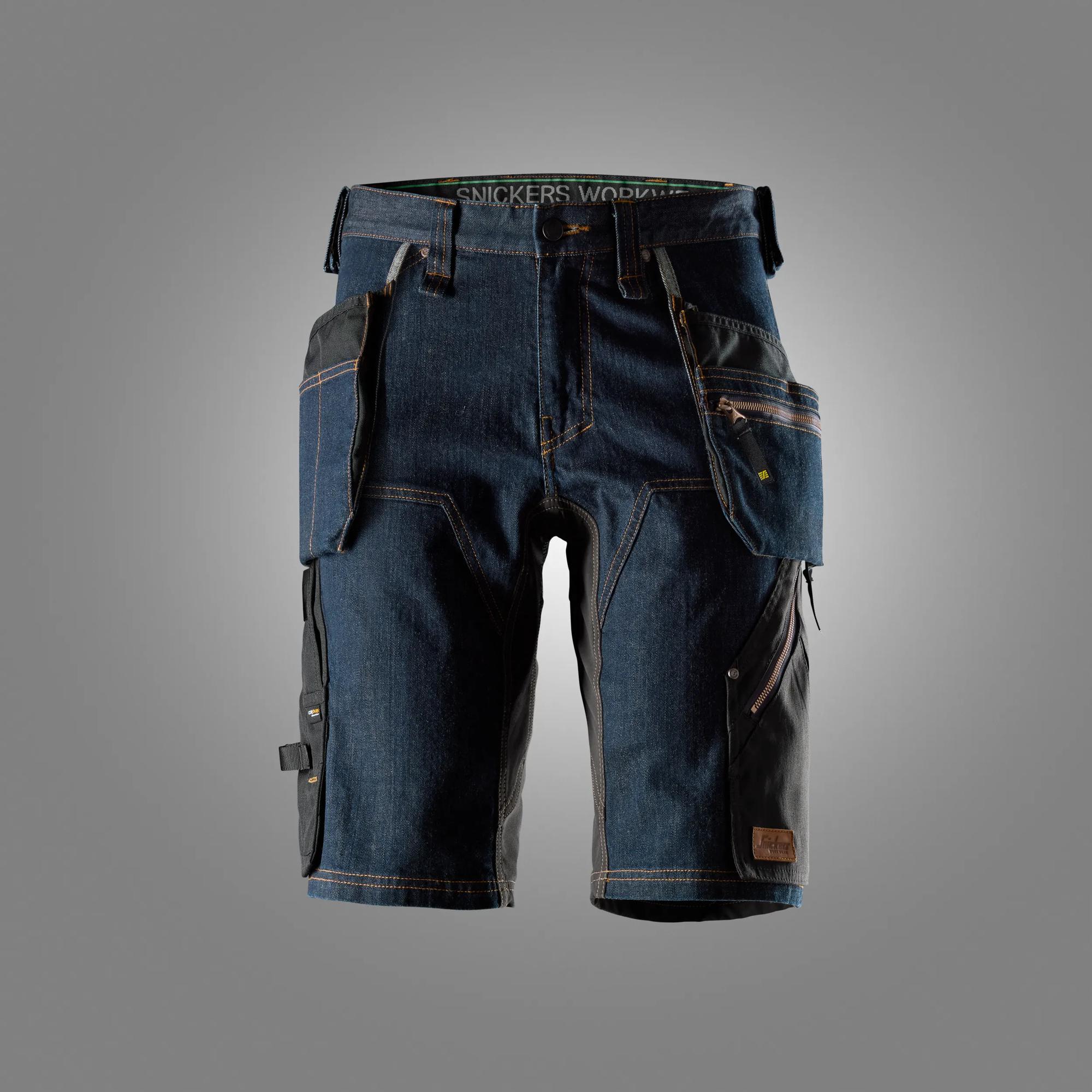FlexiWork Denim shorts met Holsterzakken - SNICKERS WORKWEAR - 6155