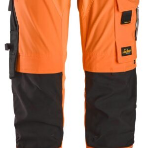 High-Vis, Klasse 2, 4-Way Stretch werkbroek met Holsterzakken, - SNICKERS WORKWEAR - 6232