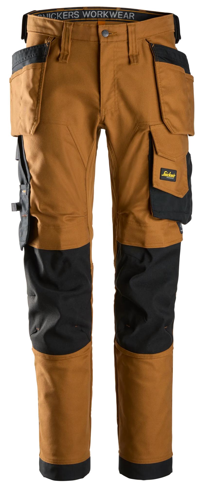 AllroundWork, Canvas+ Stretch werkbroek met Holsterzakken - SNICKERS WORKWEAR - 6244