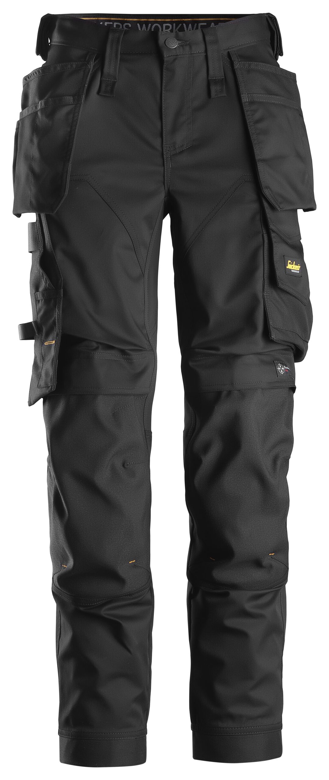 allroundwork, dames stretchwerkbroek met holsterzakken snickers workwear 6247 zwart, 18
