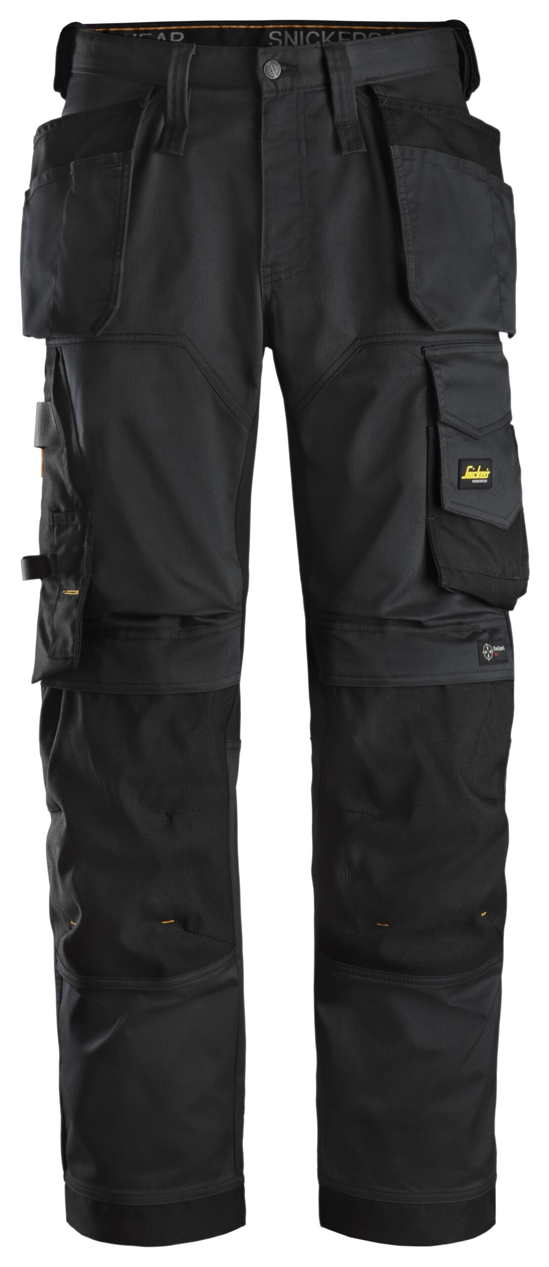 allroundwork, stretch loose fit werkbroek, met holsterzakken snickers workwear 6251 zwart, 44
