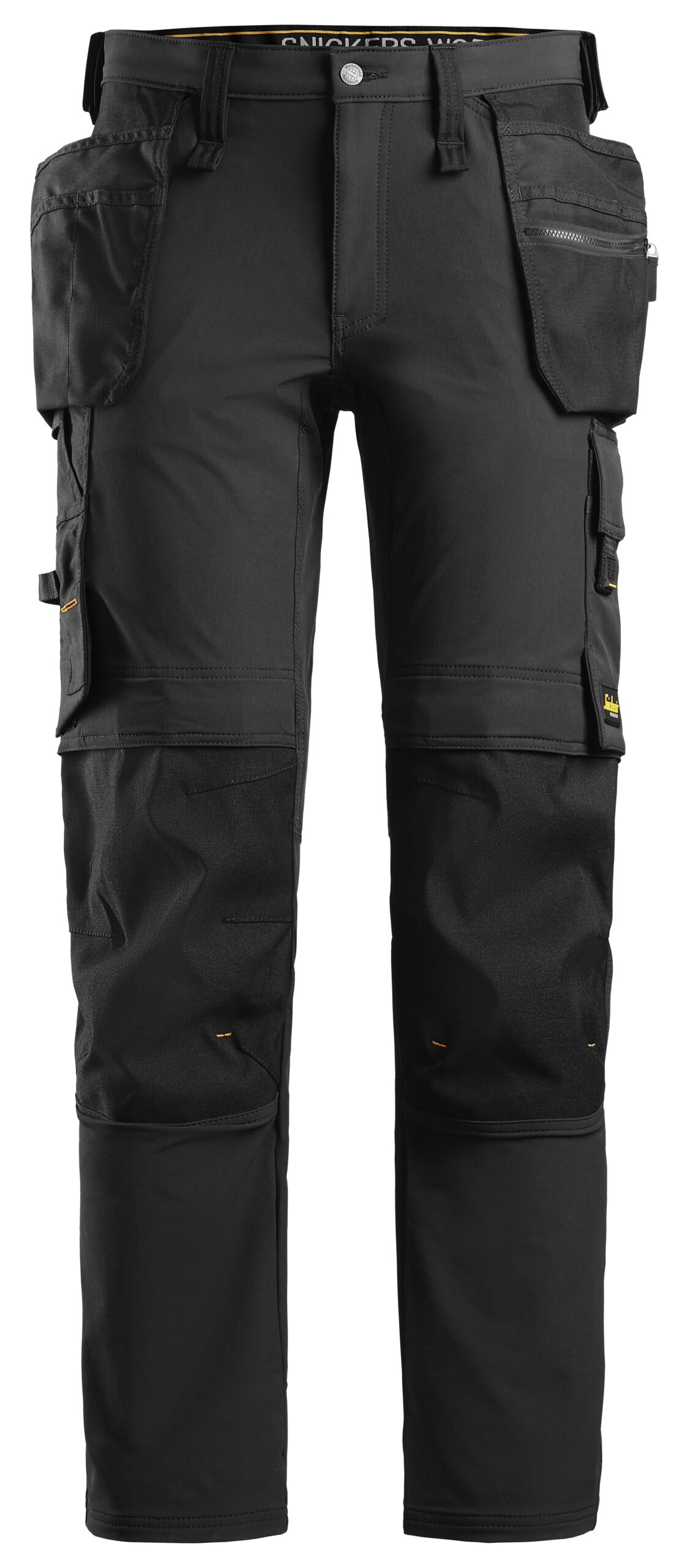 full stretch werkbroek met holsterzakken snickers workwear 6271 zwart, 44