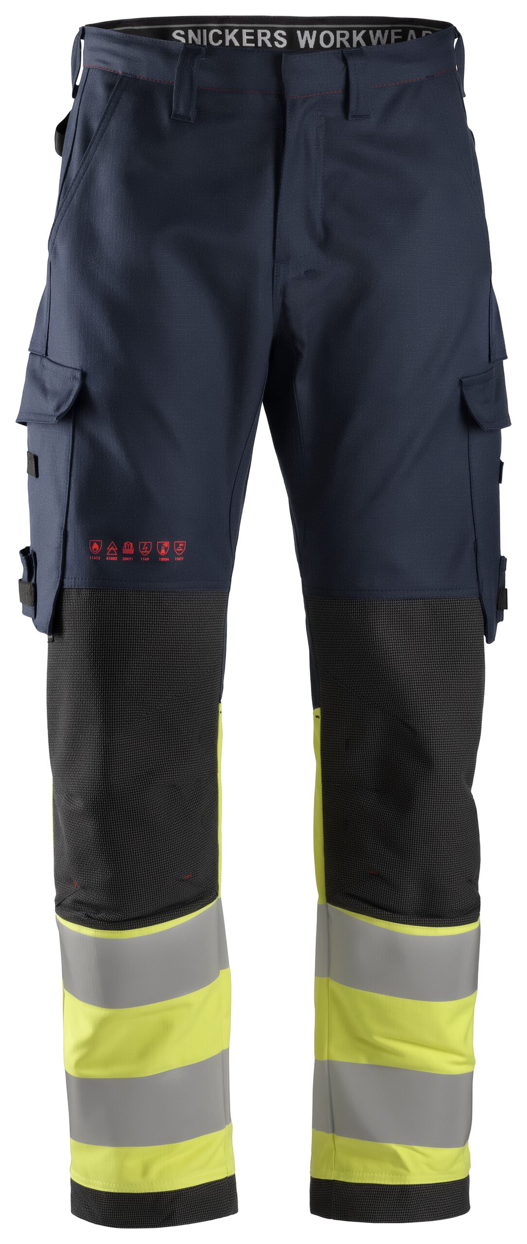 protecwork, las werkbroek, high vis klasse 1 snickers workwear 6363 navy, 44