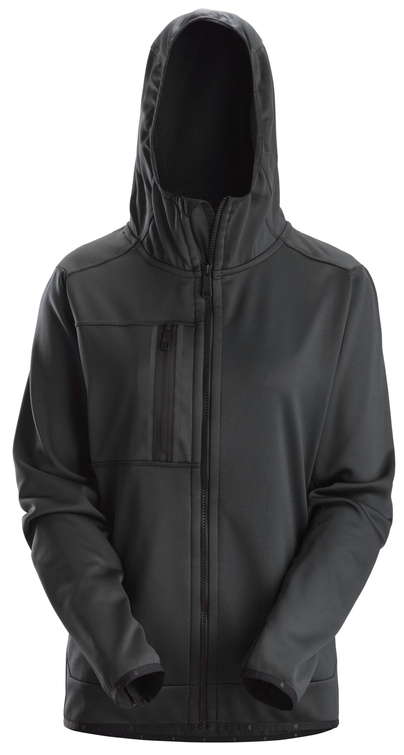 allroundwork, dames full zip hoodie snickers workwear 8057 zwart, xs