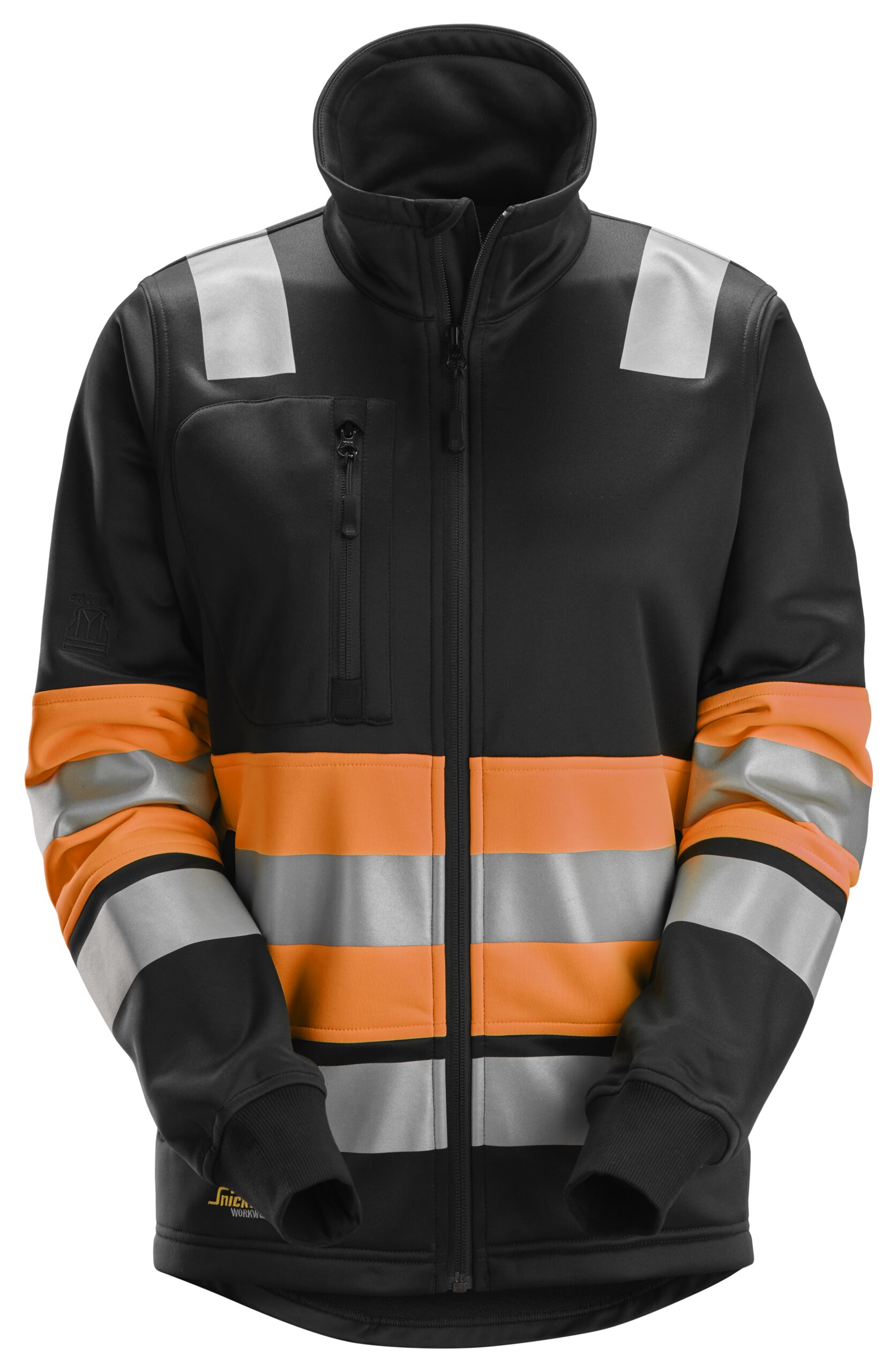 hv kl 1 fz jack dames snickers workwear 8077 high vis oranje, xs