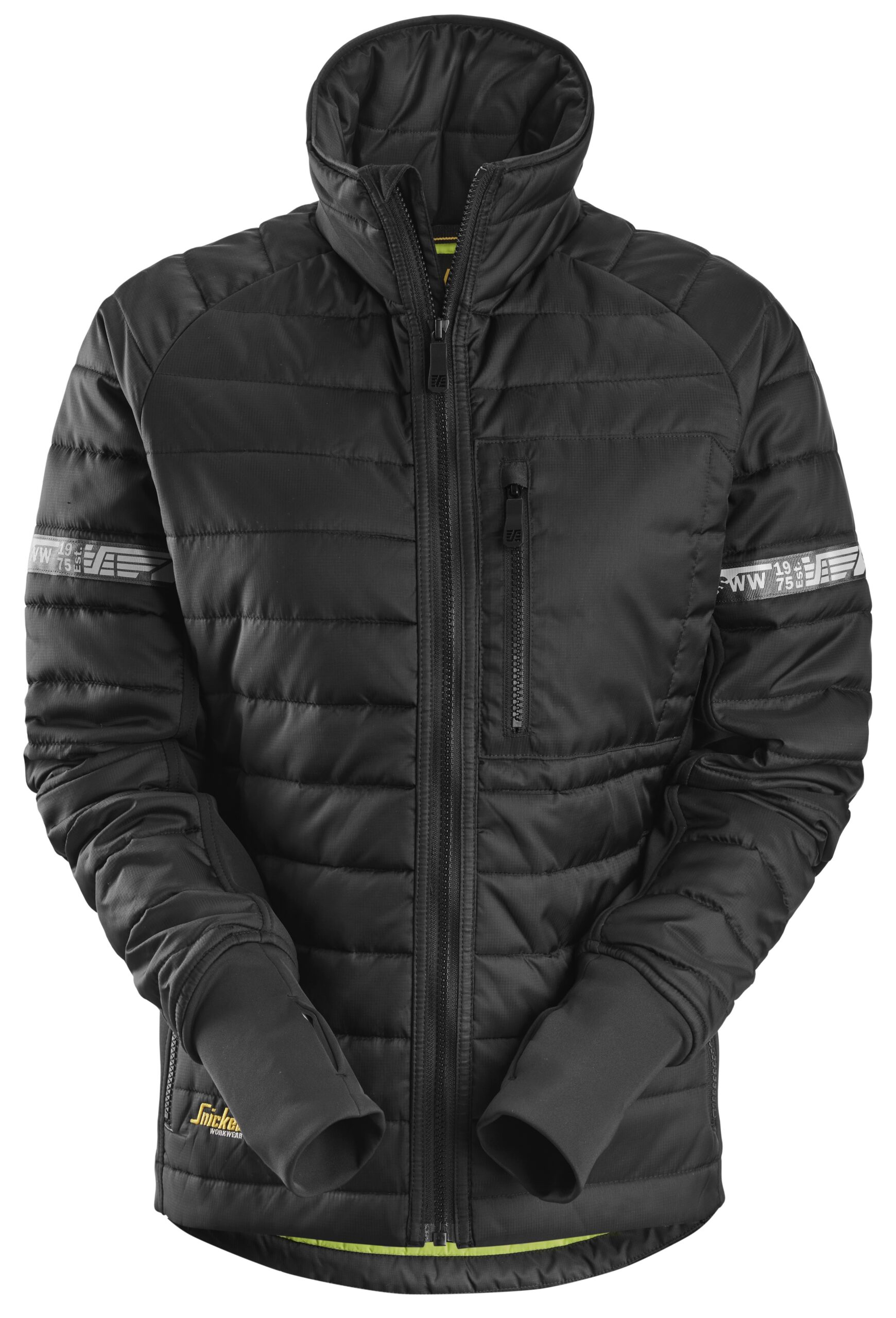 allroundwork, 37.5® isolerend damesjack snickers workwear 8107 zwart, xs