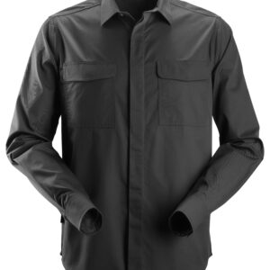 service shirt, lange mouwen snickers workwear 8510 zwart, xs