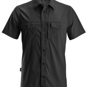 litework, shirt met korte mouwen snickers workwear 8520 zwart, xs