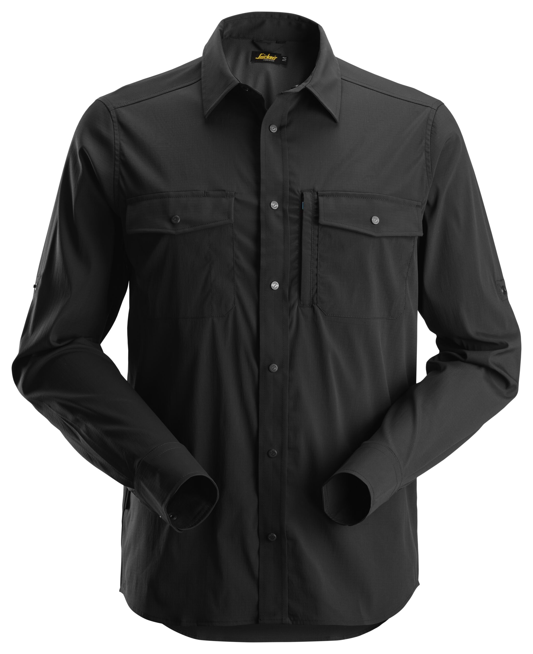 litework, shirt met lange mouwen snickers workwear 8521 zwart, xs