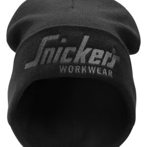 logo beanie snickers workwear 9047 zwart, 1 maat