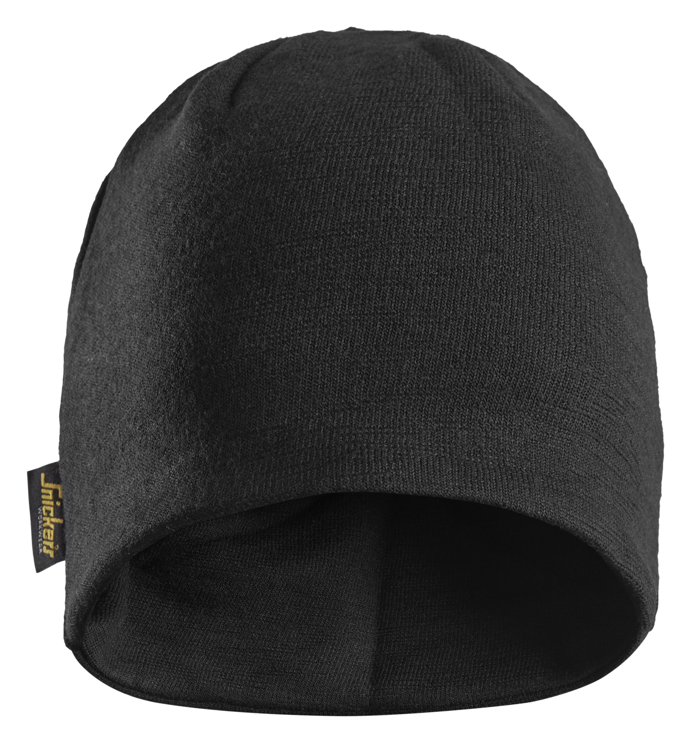 protecwork, wollen muts snickers workwear 9075 zwart, s/m