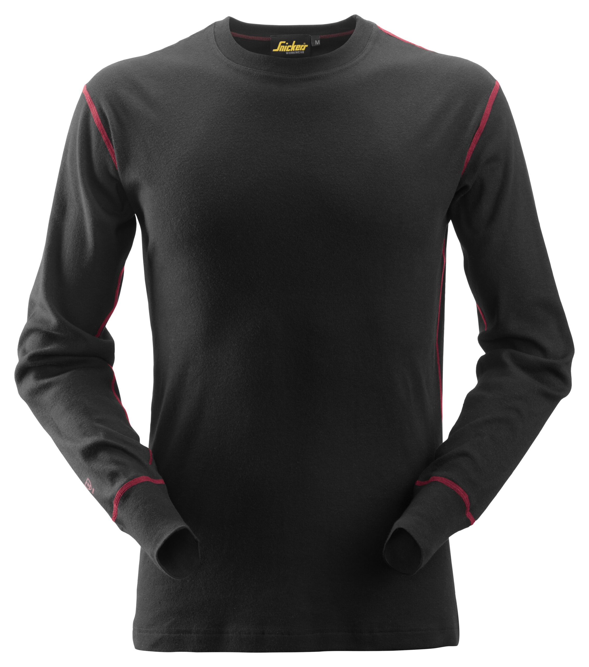 protecwork, t shirt met lange mouwen snickers workwear 9461 zwart, xs