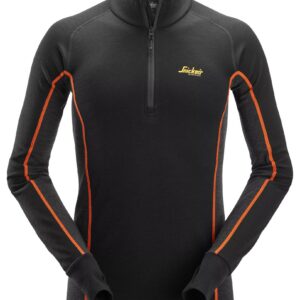 Merino Basislaag Stay Warm Top met Halve Rits - SNICKERS WORKWEAR - 9482