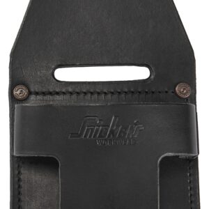leren zak voor rolbandmaat snickers workwear 9768 zwart, 1 maat