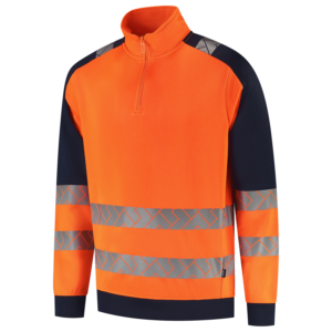 Zip Sweater High Vis Redefined Industrieel Wasbaar – TRICORP – 306106